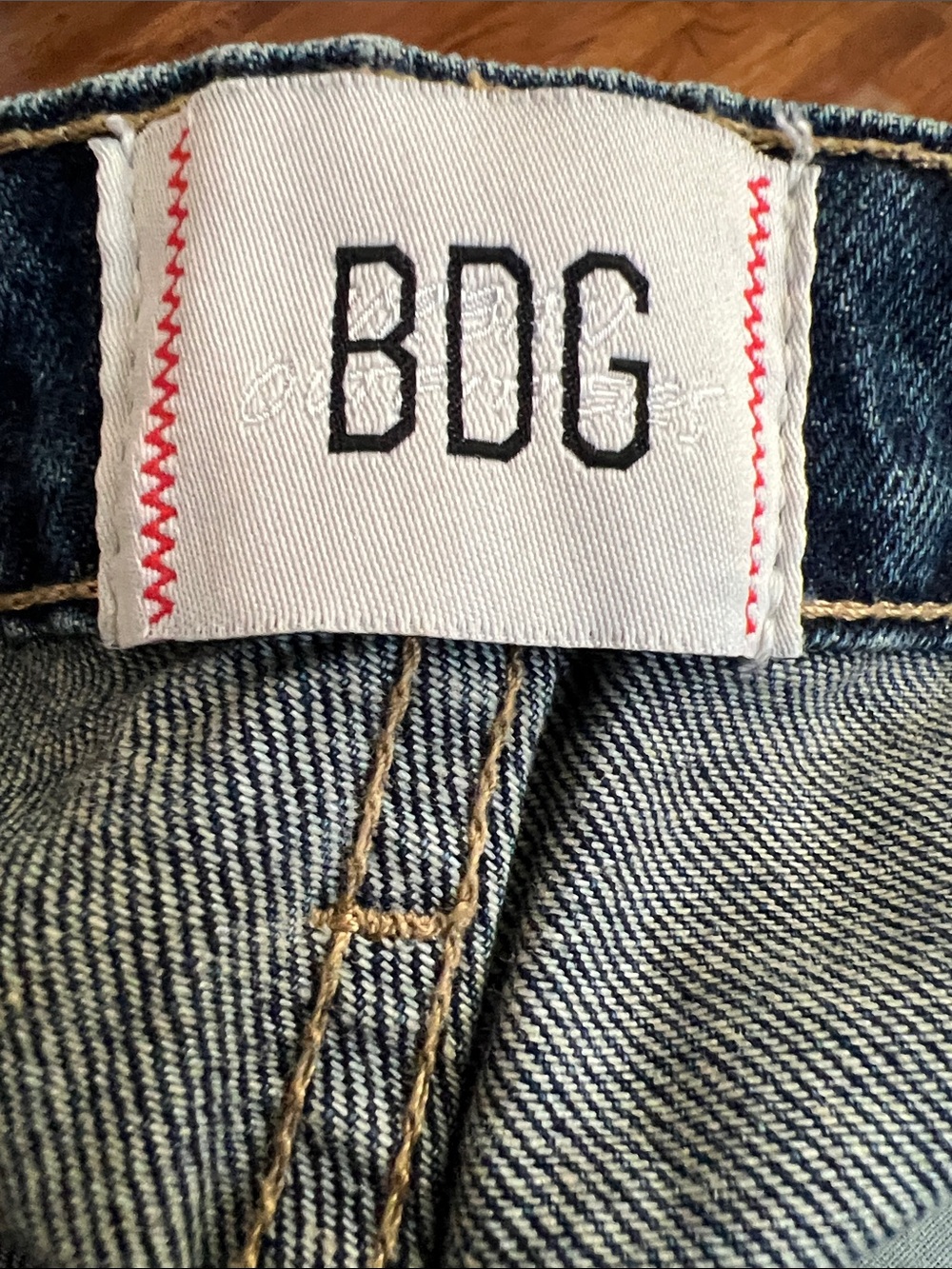 BDG Light Denim Jeans with Contrast Stitching